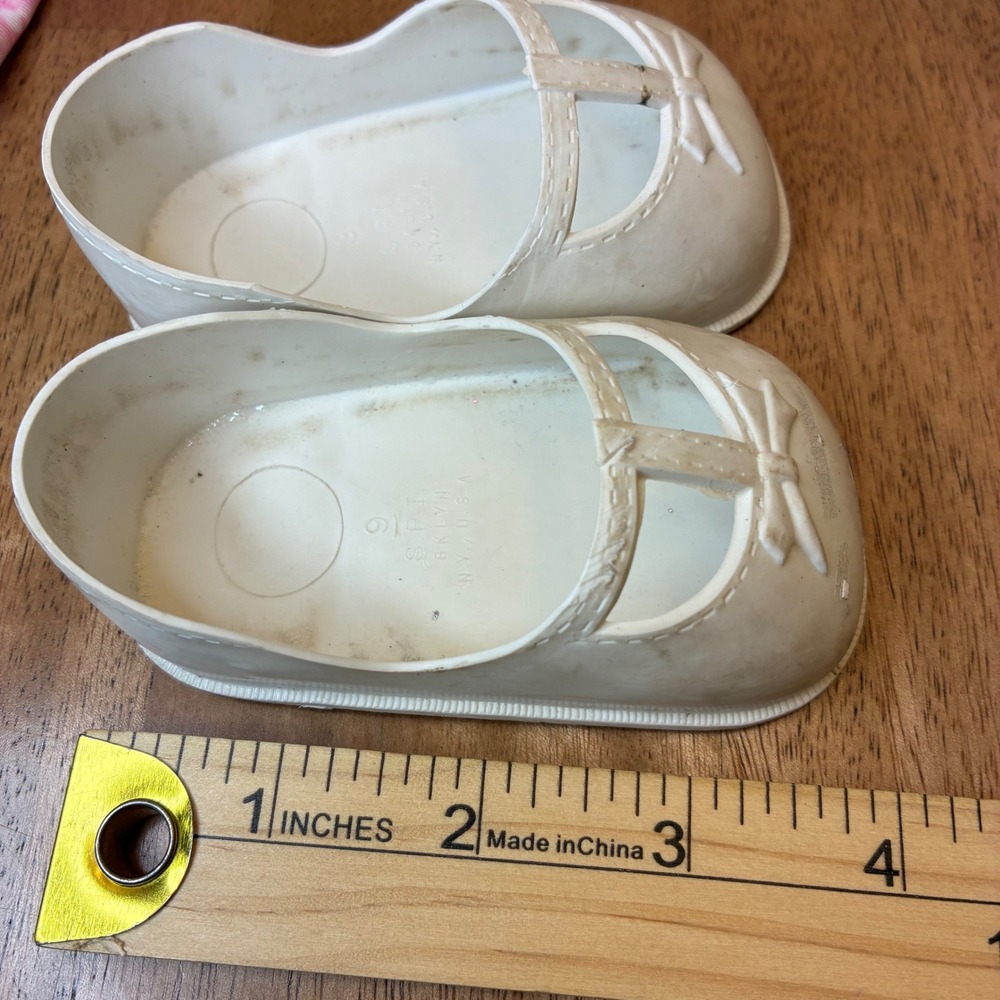 Vintage Samara 12M Doll Clothes Baby Girl Dress Swimsuit Shoes Fairy 4pc - Picture 6 of 16